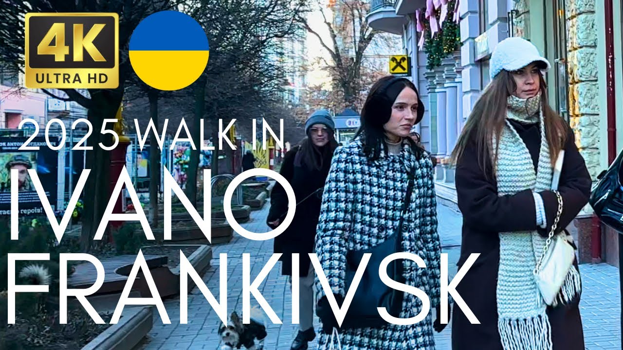 2025 4K Virtual Walk of IVANO-FRANKIVSK | What Does The Pearl of Western Ukraine Look Like Now?