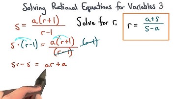 Solving Formulas Practice 3 - Visualizing Algebra