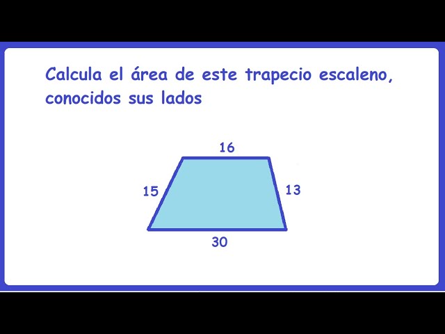 Área de un trapecio escaleno (sistema de ecuaciones cuadráticas) - YouTube