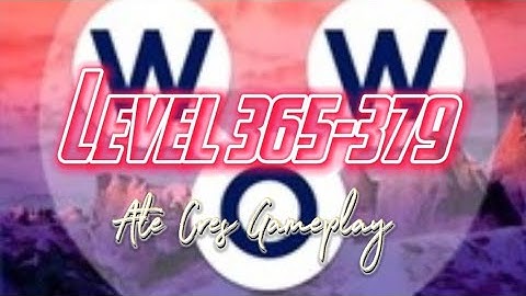 Words of Wonders Crossword puzzles | Level 365-379