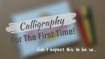 Writing My Name Calligraphy Style | Trying Calligraphy & Brush Pens For The First Time