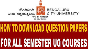 BCU Update: How to Download model question Papers BCU for All UG Courses @nvrupdates36