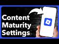 How To Change Content Maturity Settings In Roblox