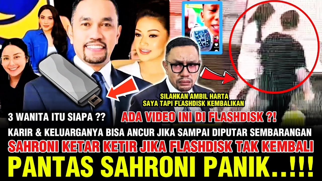 Ngeri ! Ternyata ini yang bikin panik Ahmad Sahroni jika flashdisk tak kembali