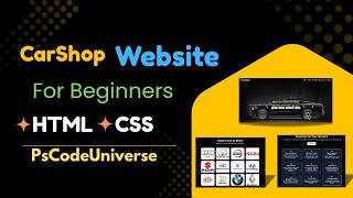 CarShop Website Using HTML & CSS | Responsive Car Store UI | Frontend Project