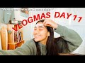 vlogmas day 11: pizza &amp; game night🍕  + waxing my eyebrows