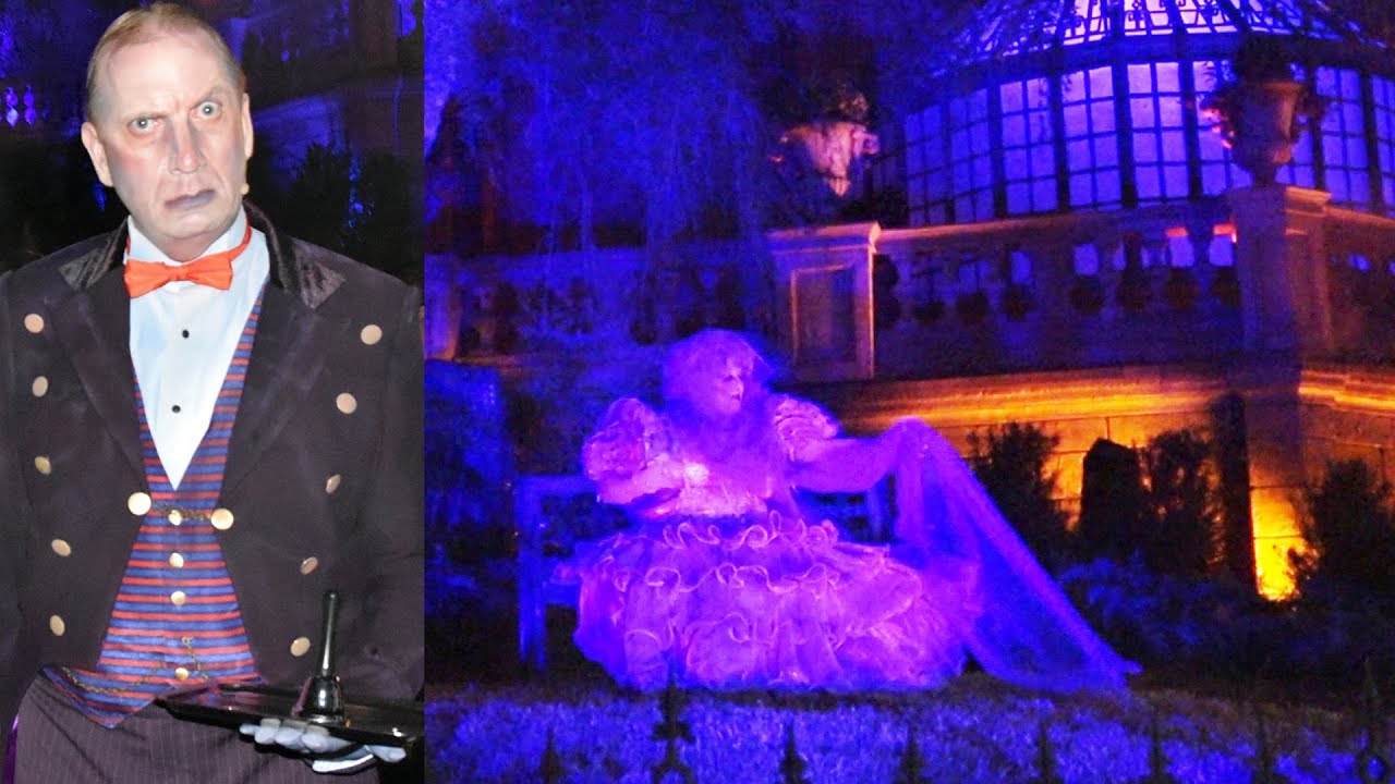 walt disney world vacation Haunted Mansion: Madame Carlotta and Butler Broome Interact at Mickey's Not So Scary Halloween Party