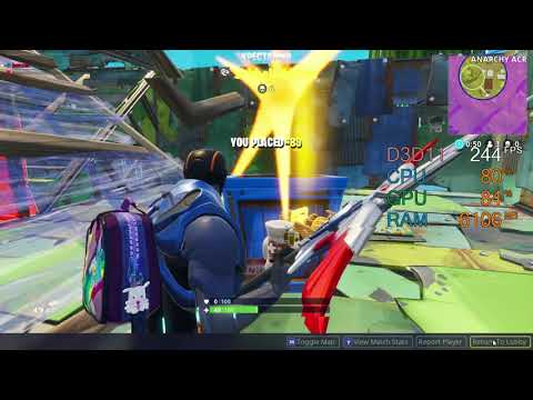 GeForce GTX 1050 ti -- Intel Pentium Gold G5400 -- Fortnite Battle Royale FPS Test 900p