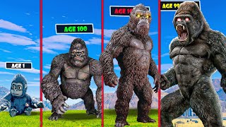 Growing Smallest King Kong Into Biggest King Kong In Gta 5 Gorilla Franklin Shinchan Rescue
