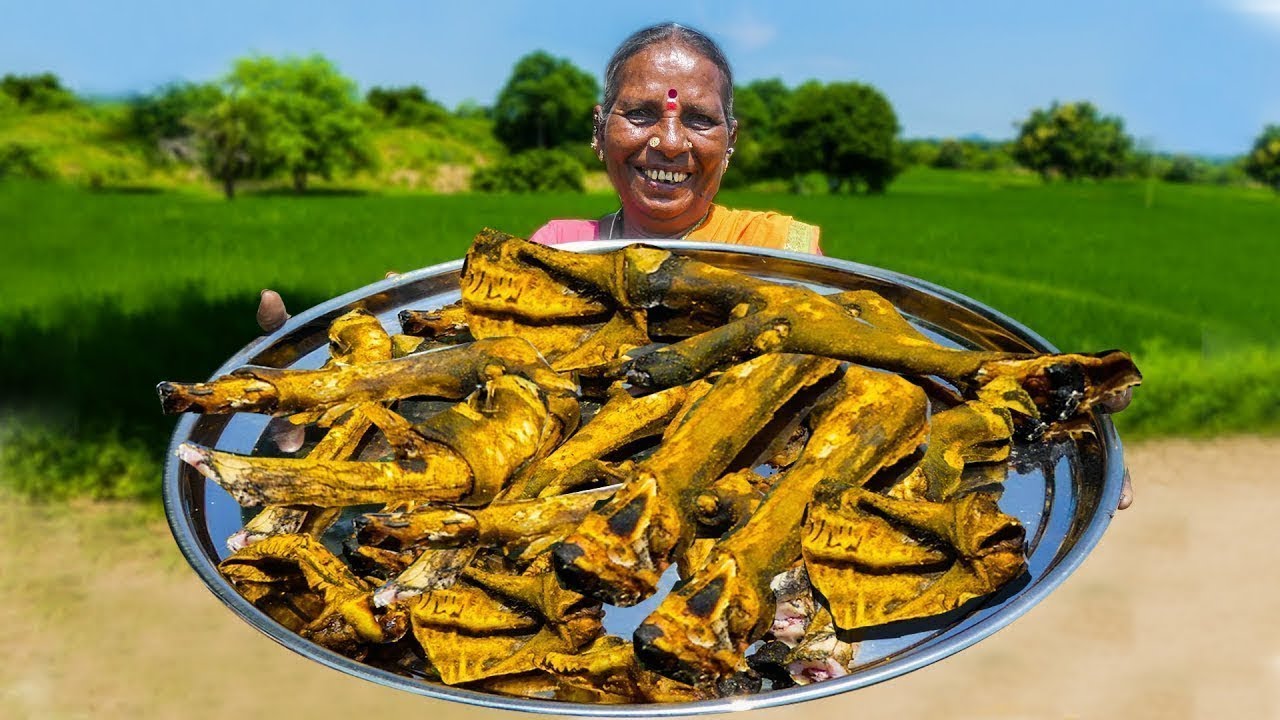 Dried Fish Gravy with Eggplant   Village Style Grandma Recipes   Street Food | STREET FOOD