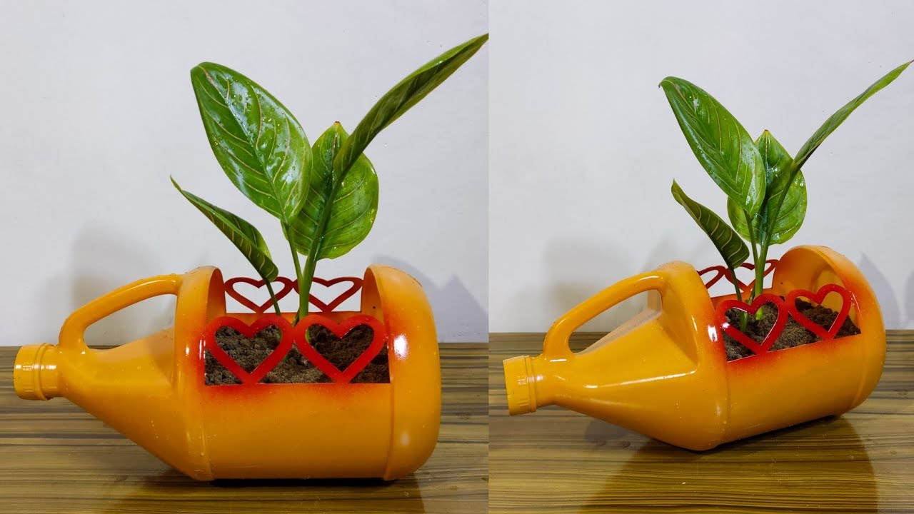 How To Make Simple Planter Plastic Bottle NIMBLY YouTube