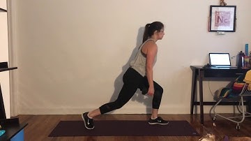 DB Reverse Lunge to Single-Leg Balance + Biceps Curl