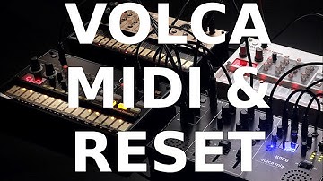 Korg Volca: How to set Midi Channels, perform Factory Reset, Midi clock sync settings & RX Midi Data