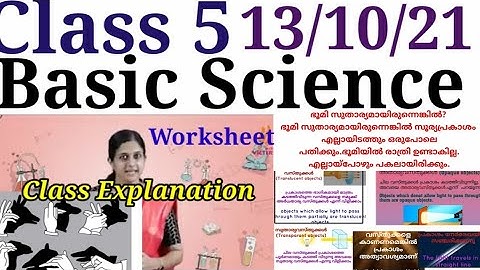Class 5 Basic Science Worksheet 13/10/21|STD 5 Basic Science Worksheet 13/10/21|@educutz131