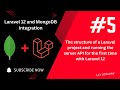 The structure of a Laravel project and running the server API for the first time with Laravel 12