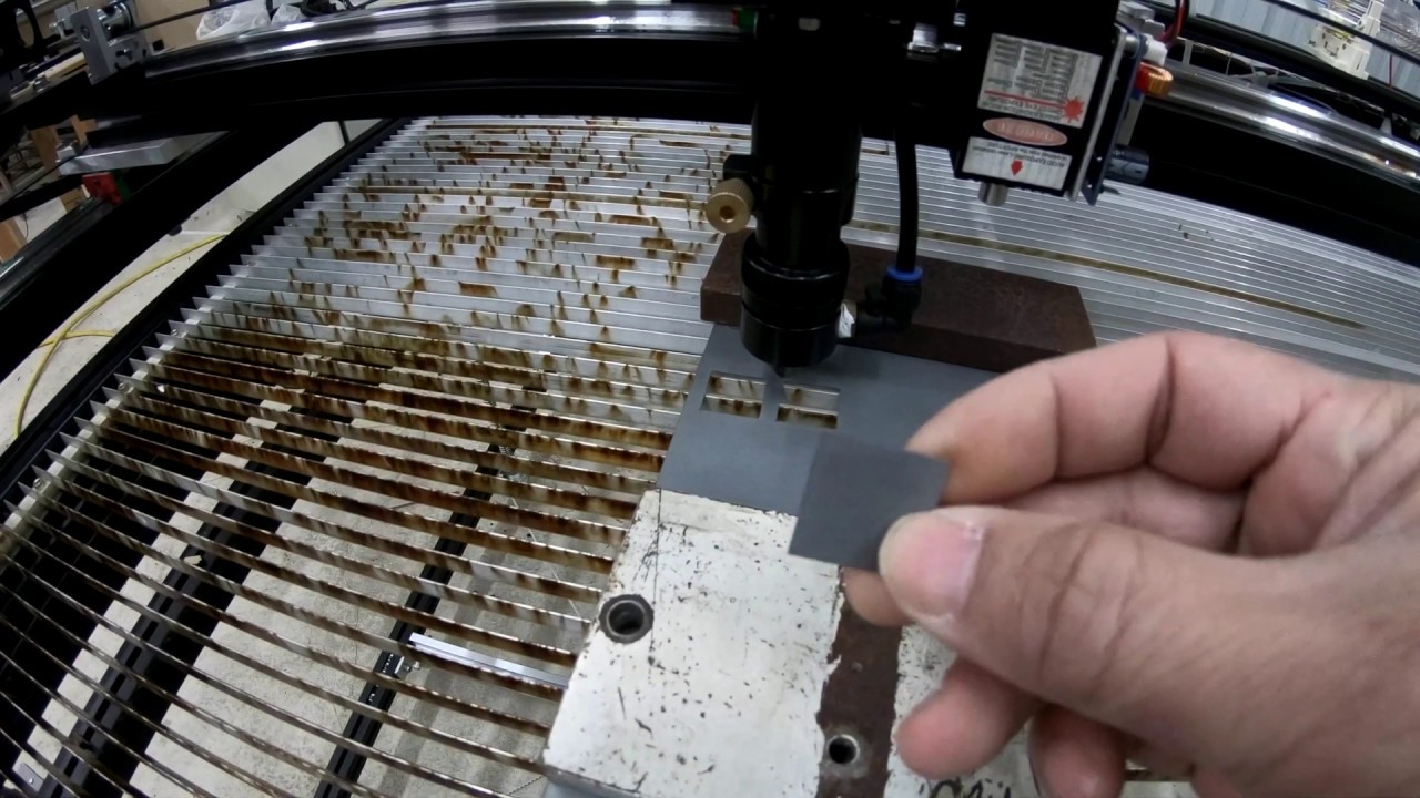 80W Laser cutting silicon steel plate YouTube