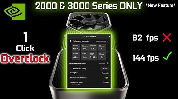 Geforce Experience OVERCLOCK in 1 Click | New *BETA* Feature  | Reach GPU