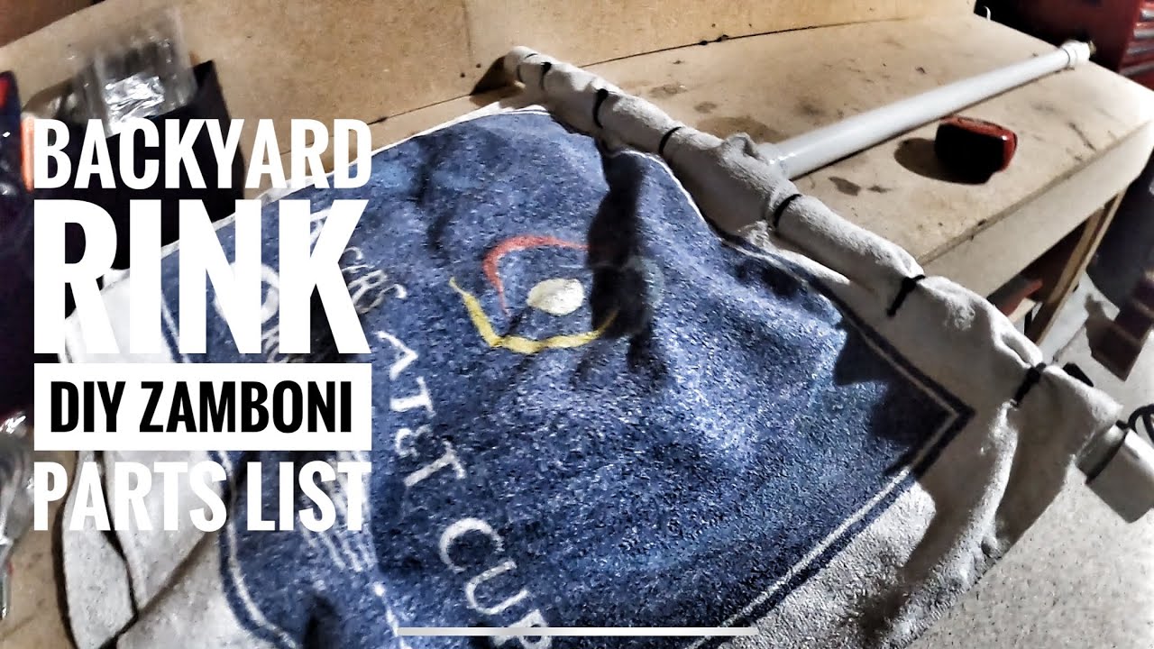 Backyard Rink DIY Zamboni Parts Breakdown and List YouTube