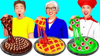 Me vs Grandma Cooking Challenge | Kitchen Hacks and Tricks by HAHANOM Challenge