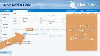 Acumatica Cloud ERP Tip 32: CRM Add a Lead