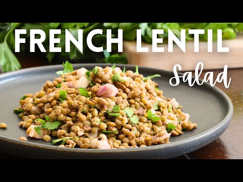 HIGH PROTEIN French Lentil Salad | Healthy Recipes for Vegans and Vegetarians | Low Carb