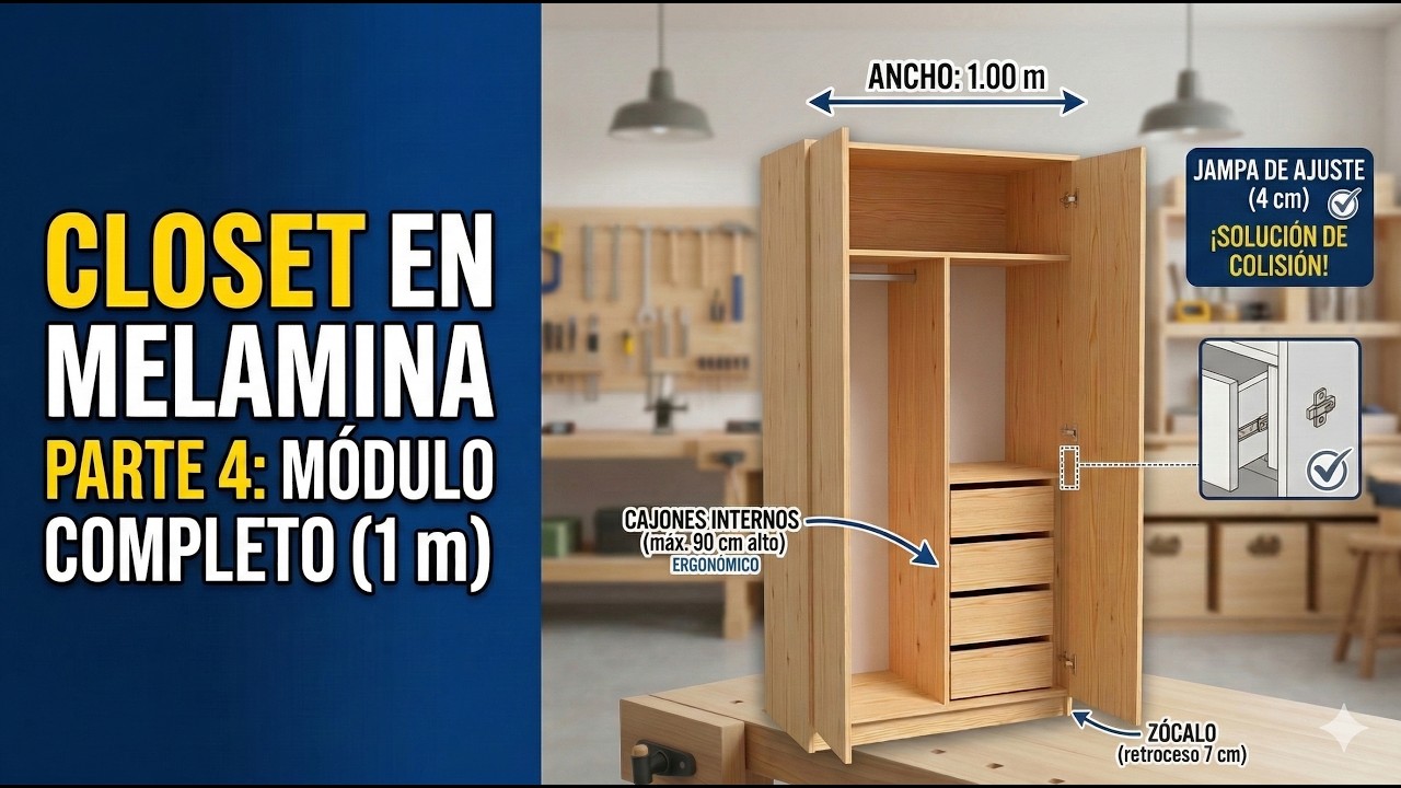 Closet en Melamina - Parte 4: Módulo básico