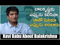 Ravi Babu About Nandamuri Balakrishna | Ravi Babu Interview | TFPC Exclusive Interview