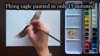 10-Minute Watercolor Painting: Bald Eagle