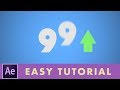 Animating Numbers Counting Up In After Effects  Beginner ...