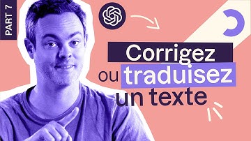 Correction et traduction automatique avec ChatGPT