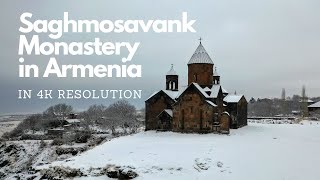 Saghmosavank Monastery in Aragatsotn region of Armenia | 4K resolution