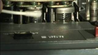 Cleaning Heads of Reel-to-Reel Recorder 