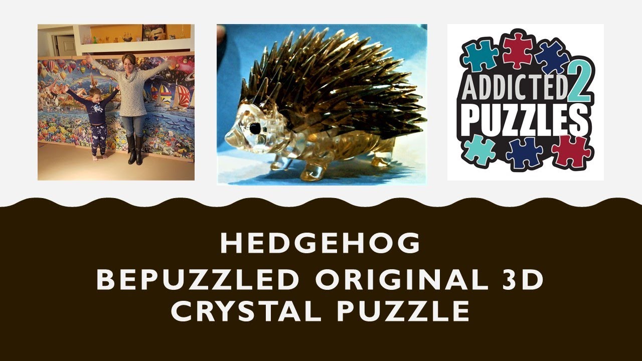 HedgeHog 3D Crystal Puzzle by Bepuzzled Tutorial 