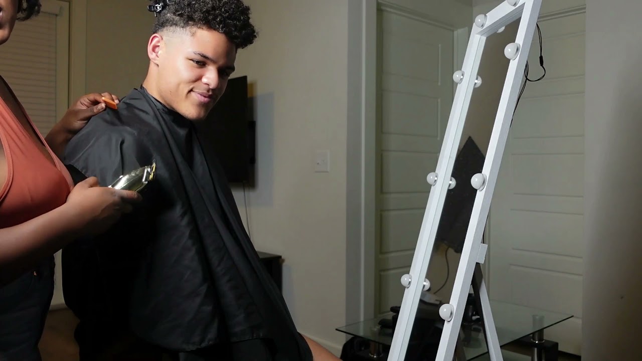 Cutting my boyfriend's hair for the first time