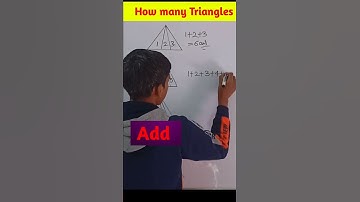 Count Triangle | Counting triangles trick | Reasoning | Aptitude #shorts #reasoning #aptitude