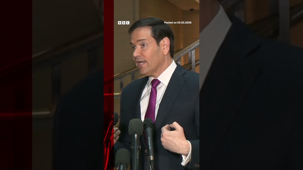 US attacked Iran because of 'imminent threat', says Marco Rubio. #US #Iran #BBCNews