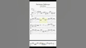 Thumbnail of Parisienne Walkways Guitar Cover Solo #guitartutorial #classicalguitar #guitartabs #guitarlesson