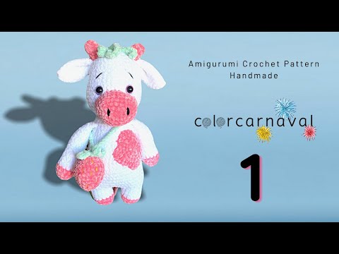 Amigurumi Kadife İnek | Crochet Chenille Cow | Bölüm 1