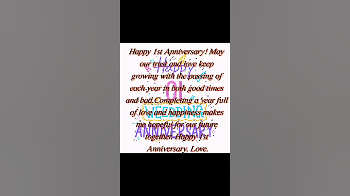 1st wedding anniversary wishes