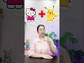 How to draw Hello Kitty Pikachu #drawing #shorts #art