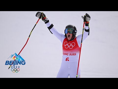 Sara Hector finally gets giant slalom gold in dramatic fashion | Winter Olympics 2022 | NBC Sports
