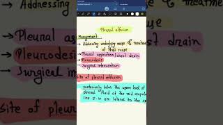 management of pleural effusion #medical students#shorts