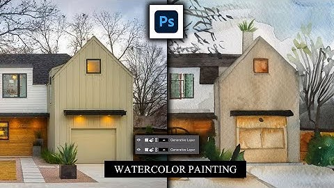 Watercolor Painting Using Generative Fill in Adobe Photoshop Beta