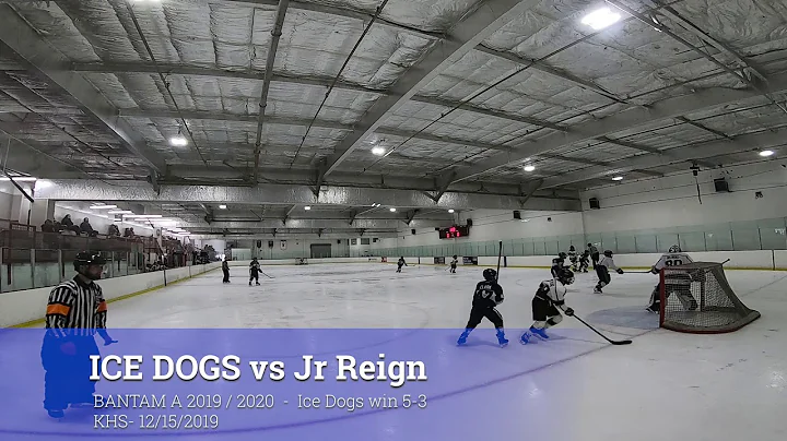 Ice Dogs Bantam A 12162019 vs Jr Reign 5 to 3 win