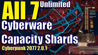 All Cyberware Capacity Shards Locations- Unlimited Cyberware Capacity Cyberpunk 2077 Phantom Liberty