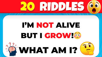20 Genius Riddles That Will Trick Your Brain 🤯 | Ultimate IQ & Logic Challenge 2025