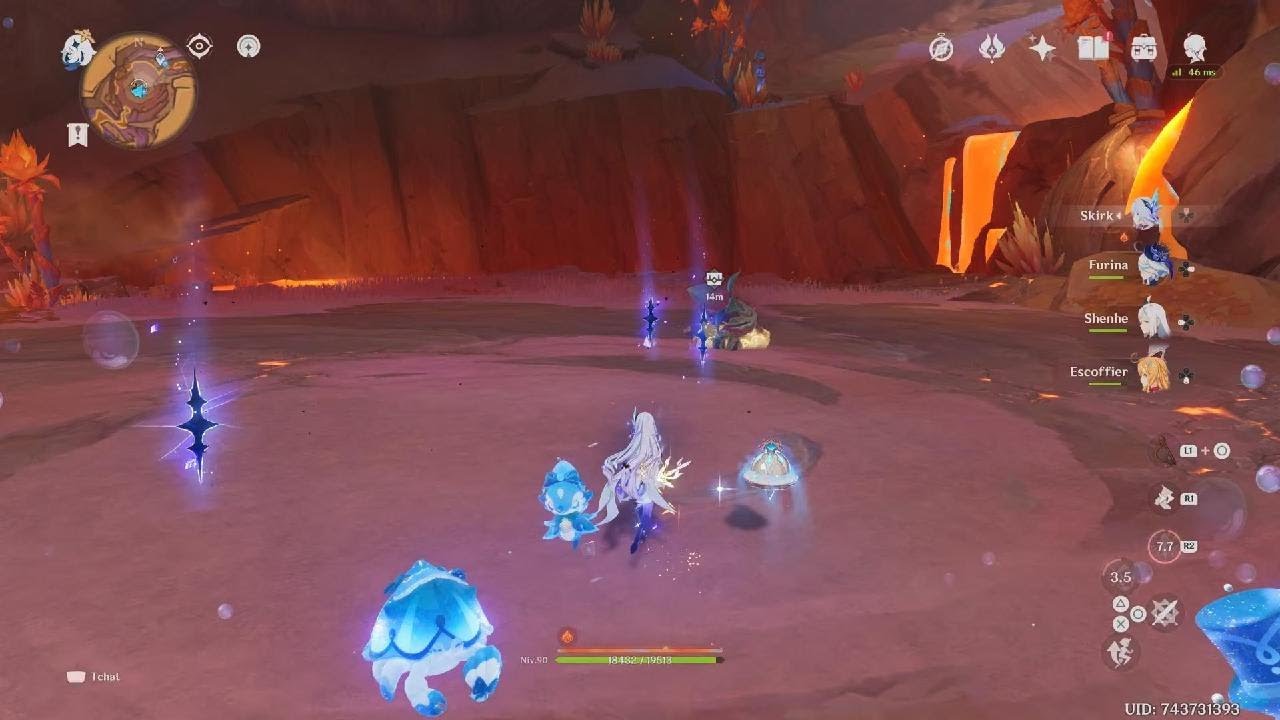 Genshin Impact C0 r1 Skirk Showcase