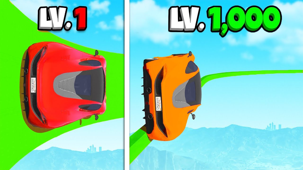 Level 1 vs Level 1000 Wallride in GTA 5!