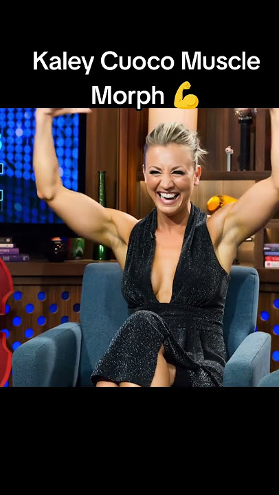 Kaley Cuoco Muscle Morph 💪 #kaleycuoco #girlswithmuscle #shorts
