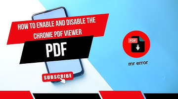 How to Enable and Disable the Chrome PDF Viewer #pdf